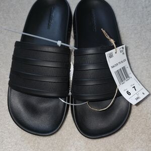 Adidas Unisex Racer TR Black Slide Sandals